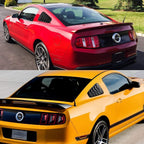 Side Window Louvers Sun Shade Cover for Ford Mustang 2005-2014 V6 V8 Matte Black