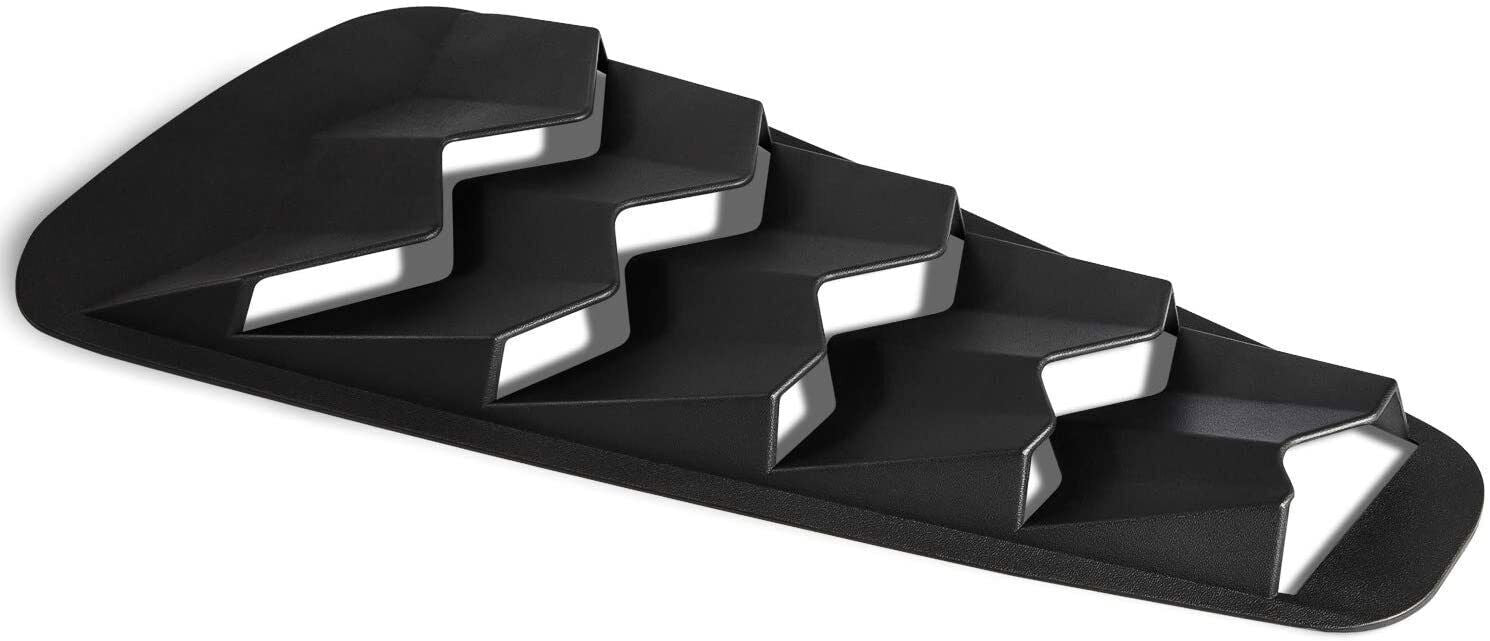 Side Window Louvers Sun Shade Cover for Ford Mustang 2005-2014 V6 V8 Matte Black
