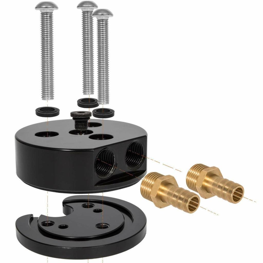 Diesel Fuel Tank Gas Sump Integrated Return Kit for FASS Airdog Cummins Duramax
