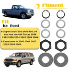 Front Axle Knuckle Tube Seal Kit & Thrust Washer Snap Ring for Ford F250 F350