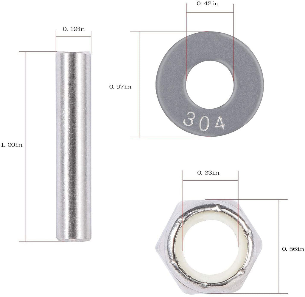 MKP-34 Prop Nut Kit E for Minnkota trolling Motor w/ MKP-33&MKP-38 Props 1865019