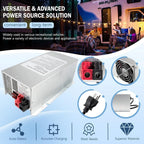 WFCO 75 Amp Deck Mount Power Converter Charger Corded RV Trailer Camper WF-9875