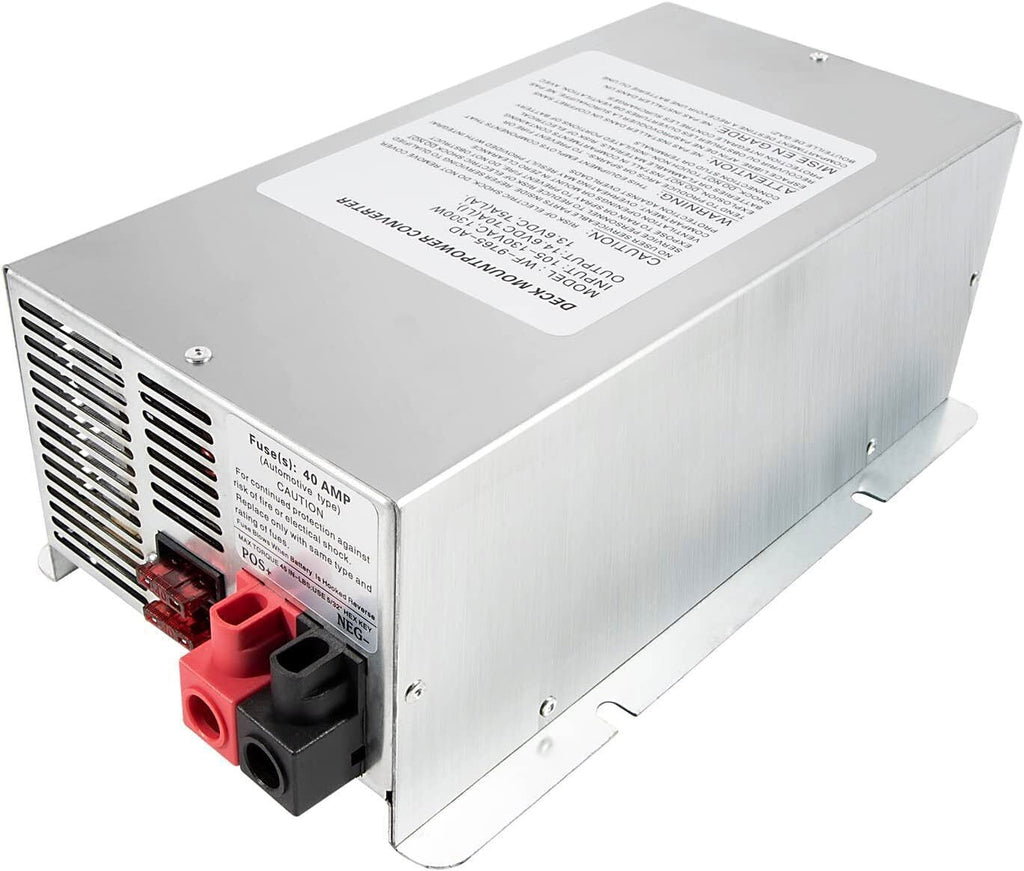WFCO 75 Amp Deck Mount Power Converter Charger Corded RV Trailer Camper WF-9875