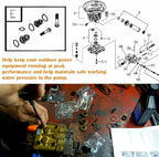 190591GS Pressure Washer Pump Valve Check Kit for Briggs & Stratton, Snapper