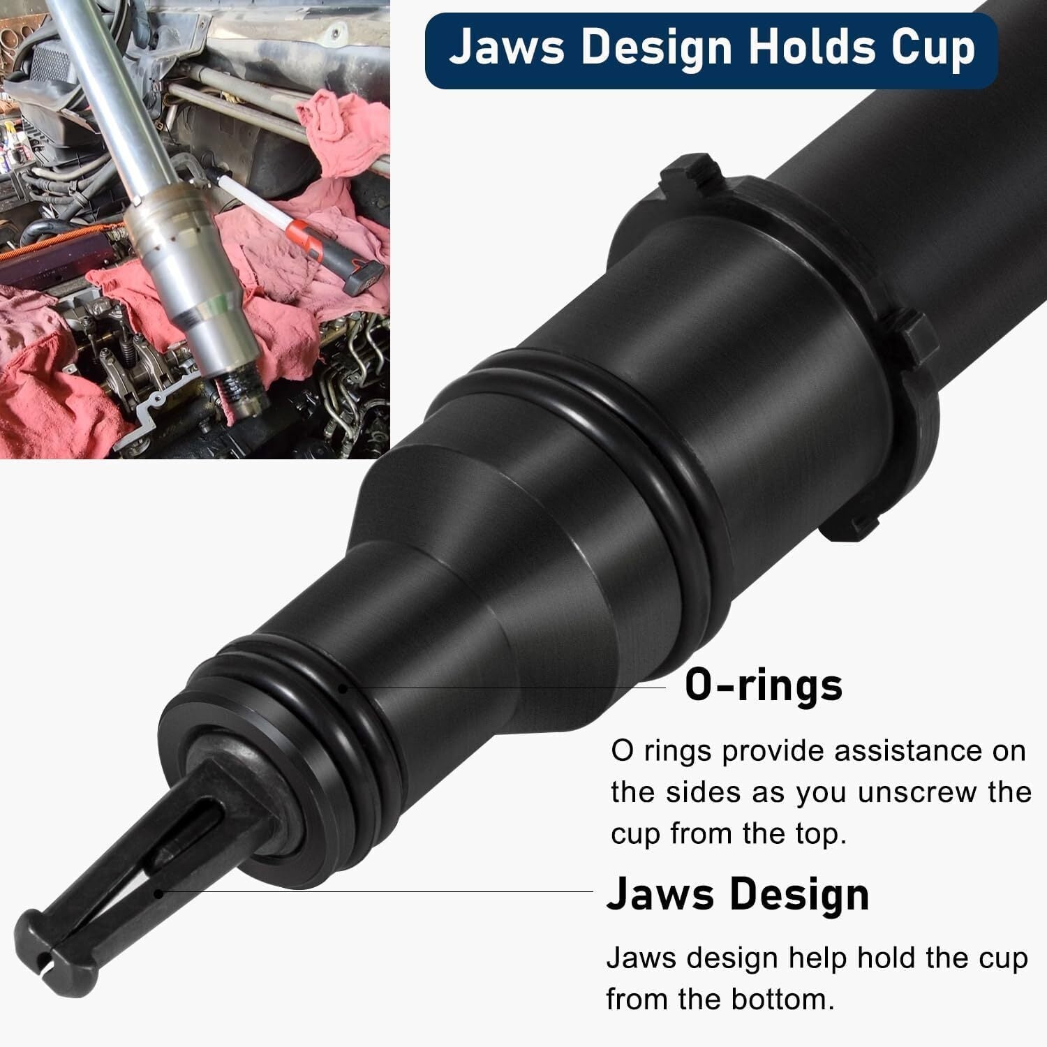 J-47388-A Injector Cup Nozzle Tube Remover Installer for Detroit Diesel DD13/15