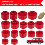 6-116 Body Mount Bushing Kit for Ford Explorer Sport Trac 2001-2005 2WD 4WD Red