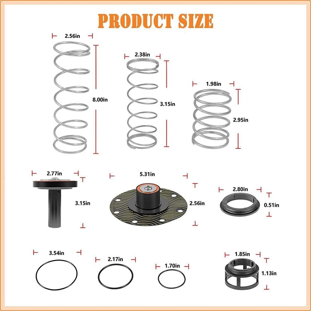 1-1/4"-2" Complete Repair Kit For Zurn Wilkins Backflow Preventer 975XL & 975XL2