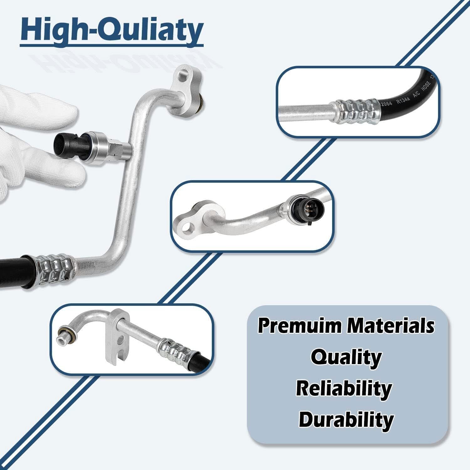 15-34440 AC Delco A/C Manifold Hose Assembly For Chevy GMC Acadia Traverse Buick