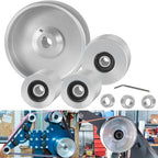 For Belt Knife Grinder 2"x72" Wheel Set 5" Drive 5/8" Bore 3" Track 2" Idler