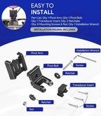 For Humminbird 7400931 Transducer Mount MHX XNT XHS Transom Bracket Hardware Kit