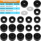 KF04050BK Polyurethane Body Mount Bushing Kit for 1999-2017 Ford F250 F350 2/4WD