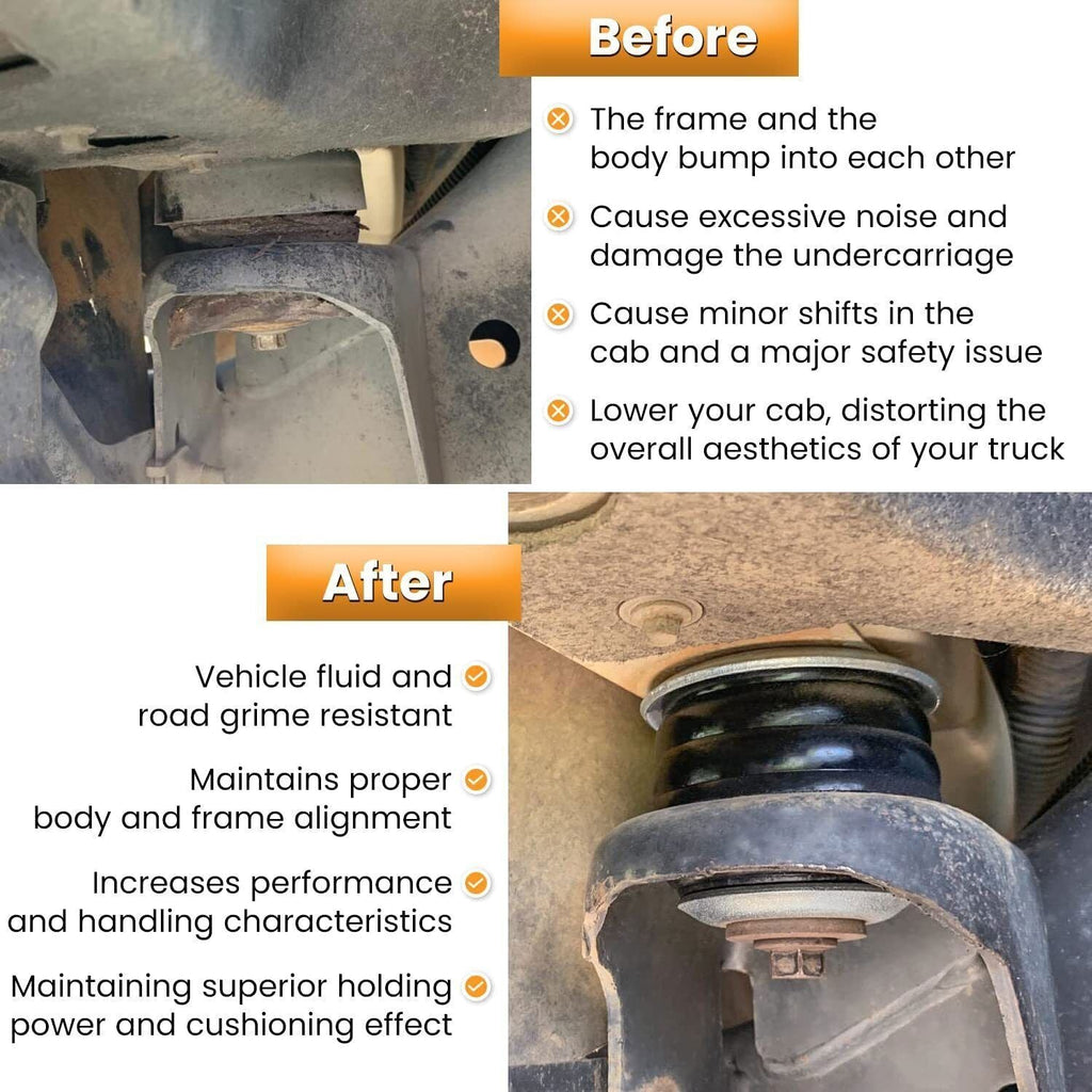 KF04050BK Polyurethane Body Mount Bushing Kit for 1999-2017 Ford F250 F350 2/4WD