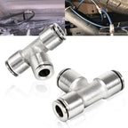 21838 Air Line T-Fittings Union Tee 1/4" Tube Coupler Push-To-Connect Fitting