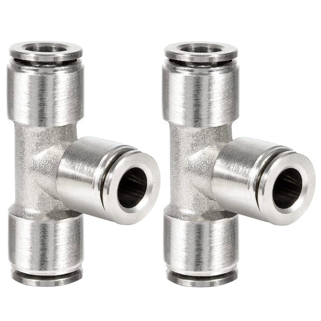 21838 Air Line T-Fittings Union Tee 1/4" Tube Coupler Push-To-Connect Fitting