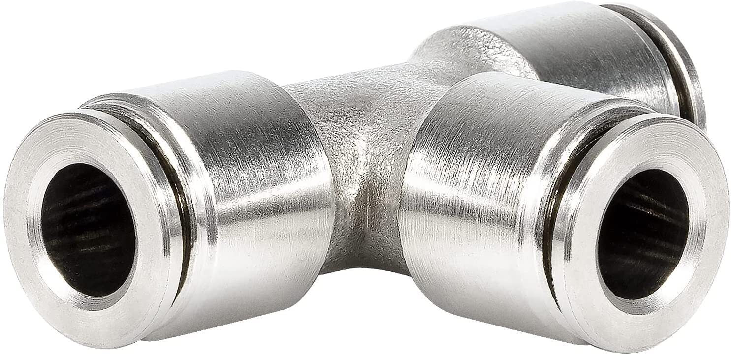 21838 Air Line T-Fittings Union Tee 1/4" Tube Coupler Push-To-Connect Fitting