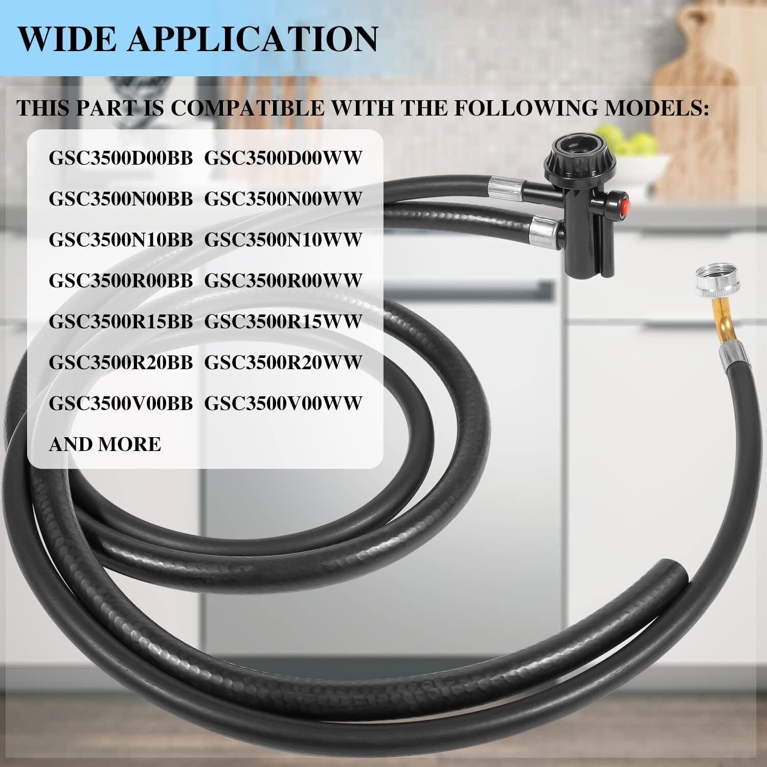 WD24X10066 Portable Dishwasher Drain and Fill Hose Unicouple Assembly for GE