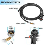 WD24X10066 Portable Dishwasher Drain and Fill Hose Unicouple Assembly for GE