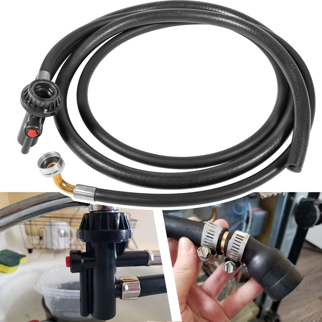 WD24X10066 Portable Dishwasher Drain and Fill Hose Unicouple Assembly for GE