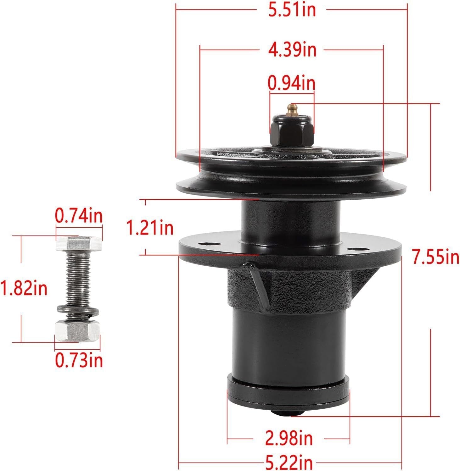 Complete Spindle Assembly 50051388 Parts For Bush Hog RDTH FTH ATH EFM TD Mowers