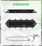 Return Header for Raypak 206A - 407A Flange Nut Kit for Raypak Pool Heaters 206A