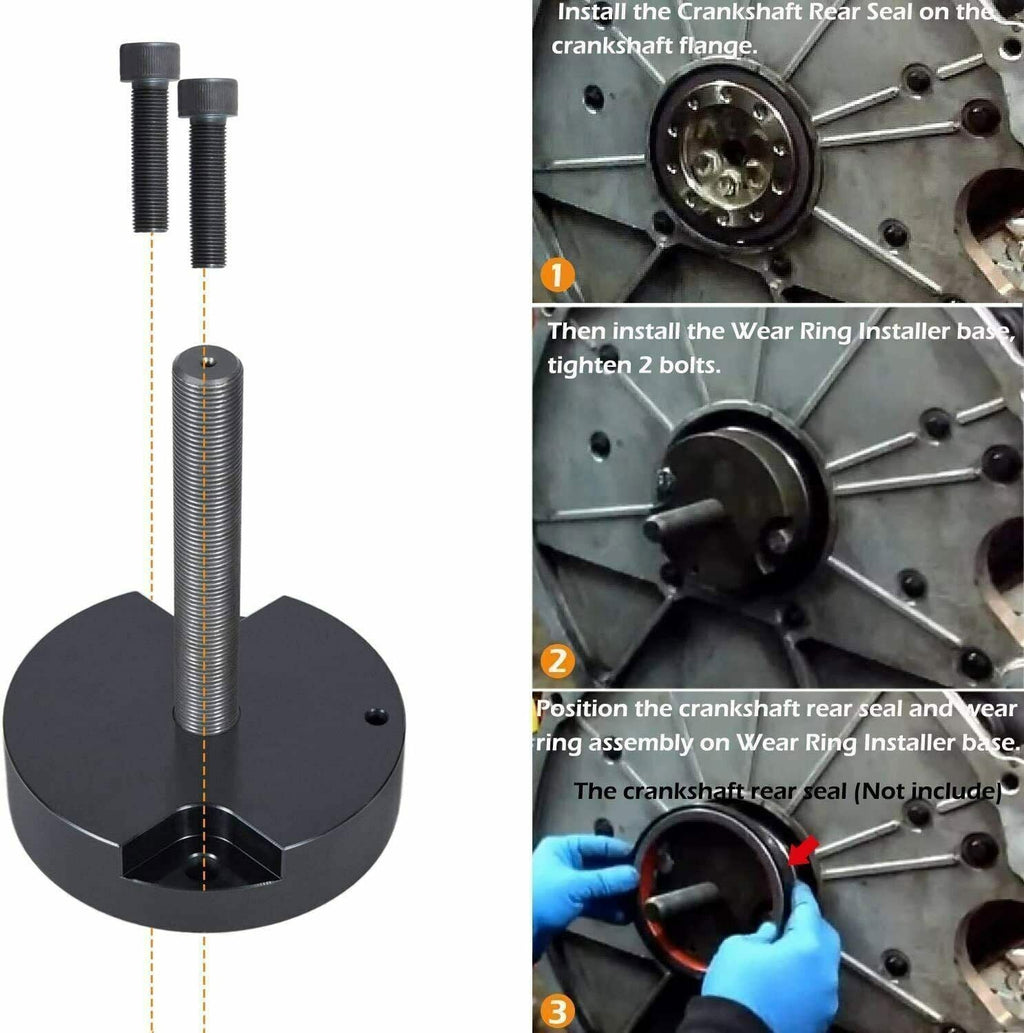 Crankshaft Front & Rear Main Seal Installer Tool For Ford 4.5/6.0/6.4L F-250/350