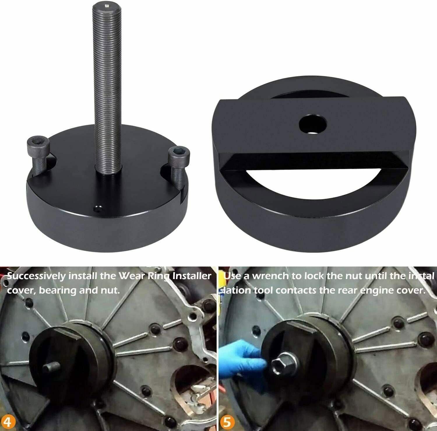 Crankshaft Front & Rear Main Seal Installer Tool For Ford 4.5/6.0/6.4L F-250/350