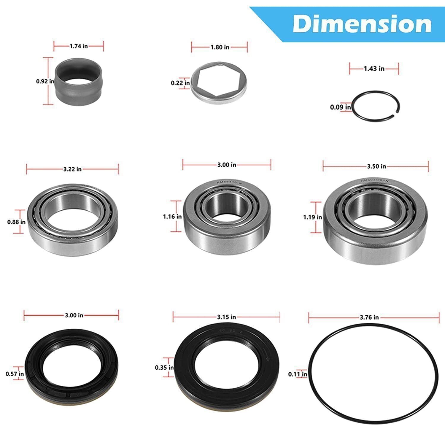 For BMW M3 M5 Differential Type 210 Repair Bearing Kit E36 E46 E34 E39 E60 E32