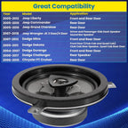 Kicker Speaker Upgrade For 2007-2018 Jeep Wrangler JK JKU 77KICK10 2 Pack