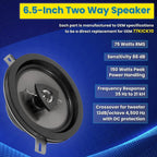 Kicker Speaker Upgrade For 2007-2018 Jeep Wrangler JK JKU 77KICK10 2 Pack