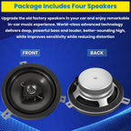 Kicker Speaker Upgrade For 2007-2018 Jeep Wrangler JK JKU 77KICK10 2 Pack