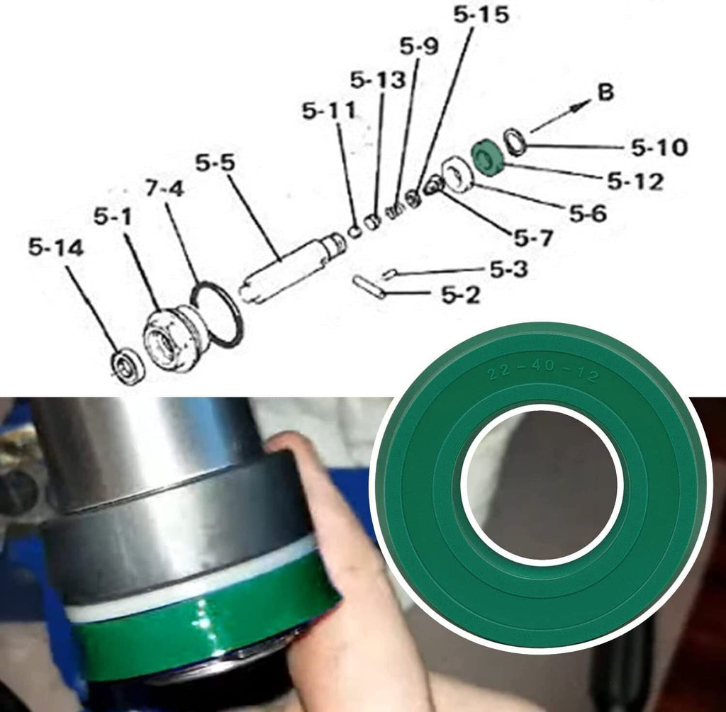 U-Cup Seal for SEARS Floor Jack 328 Series 22x40x12mm 328.12001, 328.12002 etc.
