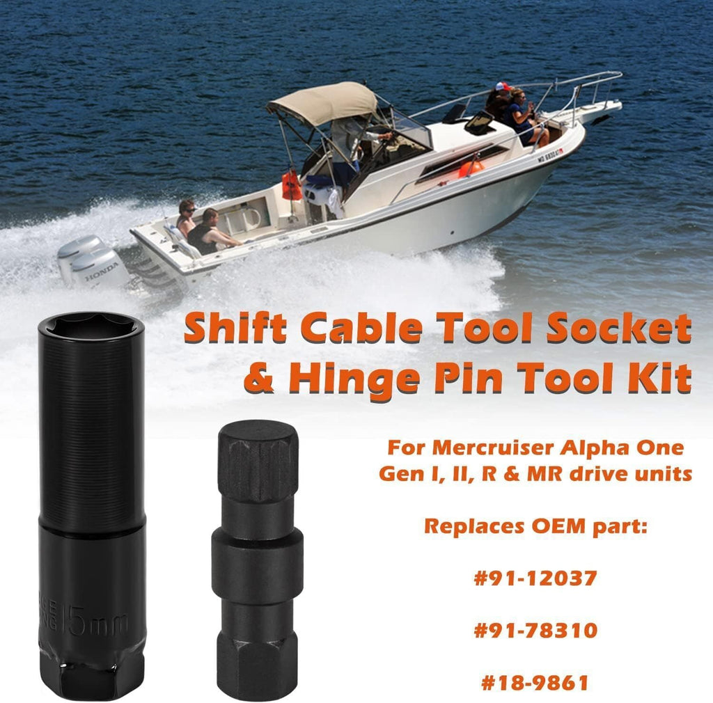 Shift Cable Tool Socket & Hinge Pin Tool for Mercruiser Alpha 1 Gen I Gen II