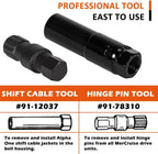 Shift Cable Tool Socket & Hinge Pin Tool for Mercruiser Alpha 1 Gen I Gen II