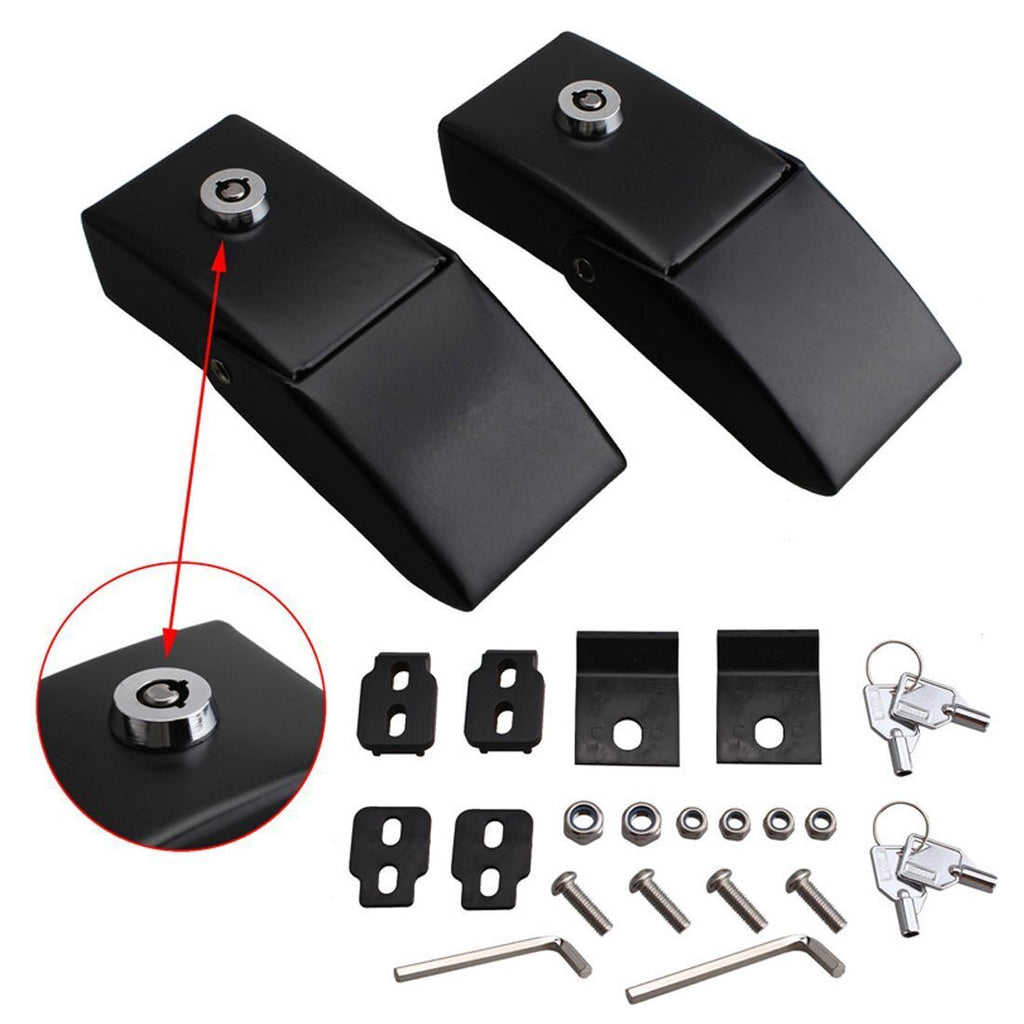 One Pair Locking Hood Catch Hood Lock Latches for Jeep Wrangler JK JKU 2007-2018