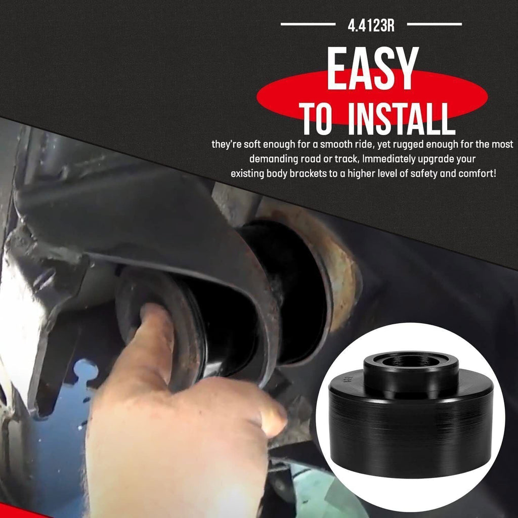 4.4123R Body Mount Bushing Set Kit For Ford F-150 F-250 F-350 1980-1998 2WD 4WD