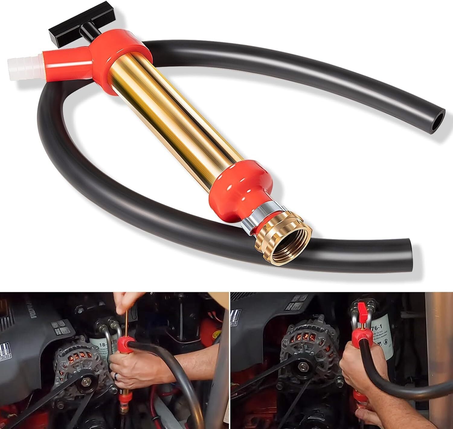 34060-0130 Marine Engine Oil Drain Hand Pump, Boat Oil Change Pump Fits for OMC