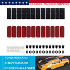 1 set Rear Window Scoop Louvers Installation Hardware for Ford Mustang 2015-2020