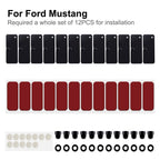 1 set Rear Window Scoop Louvers Installation Hardware for Ford Mustang 2015-2020
