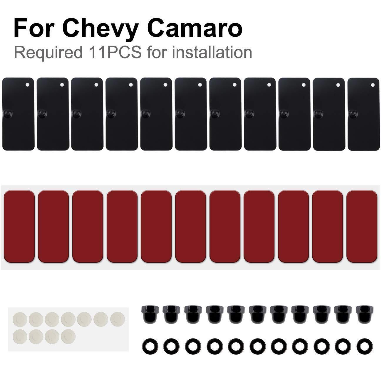 1 set Rear Window Scoop Louvers Installation Hardware for Ford Mustang 2015-2020