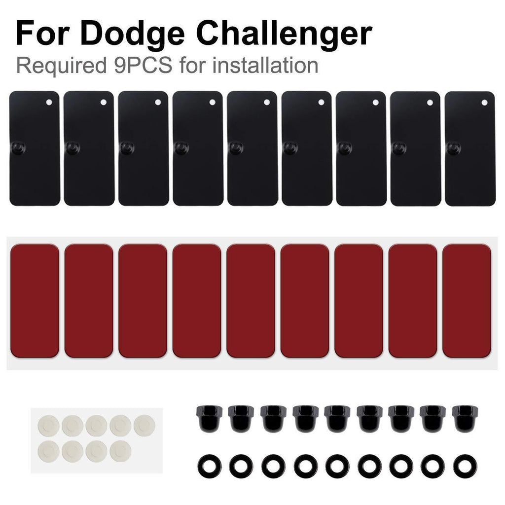 1 set Rear Window Scoop Louvers Installation Hardware for Ford Mustang 2015-2020