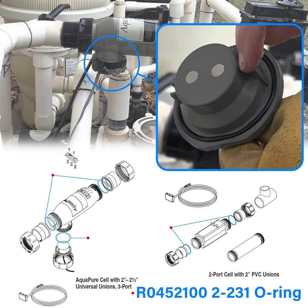 3Pack R0452100 2-231 O-Rings For Zodiac Jandy Fusion & AquaPure PLC1400 & 700