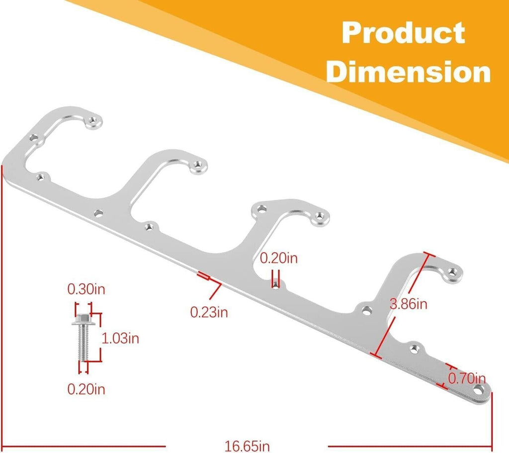 12558693 Square Coil Brackets Valve Cover for D514A D510C D581 LSX LQ9 LS6 L92