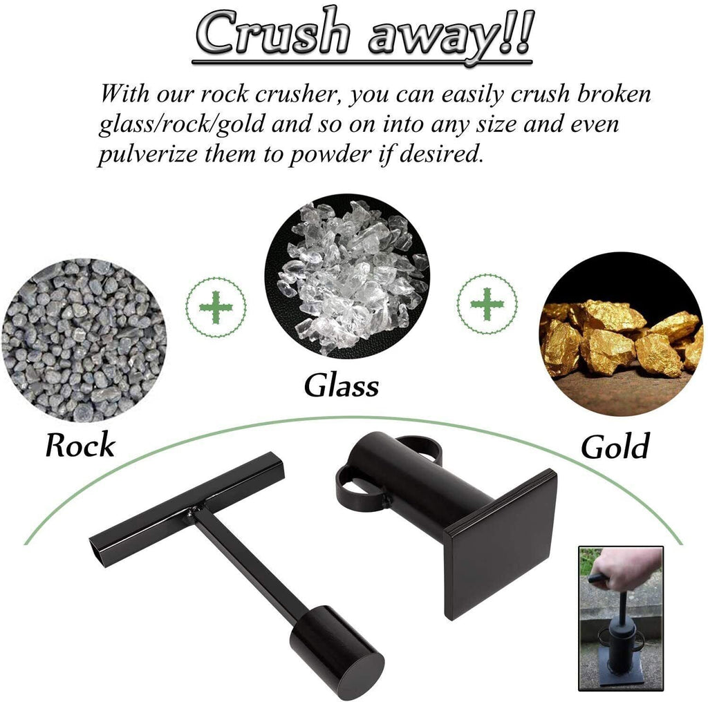 Rock Crusher Gold Panning Mining Pulverizer Frit Maker Glass Breaker Ore Crusher