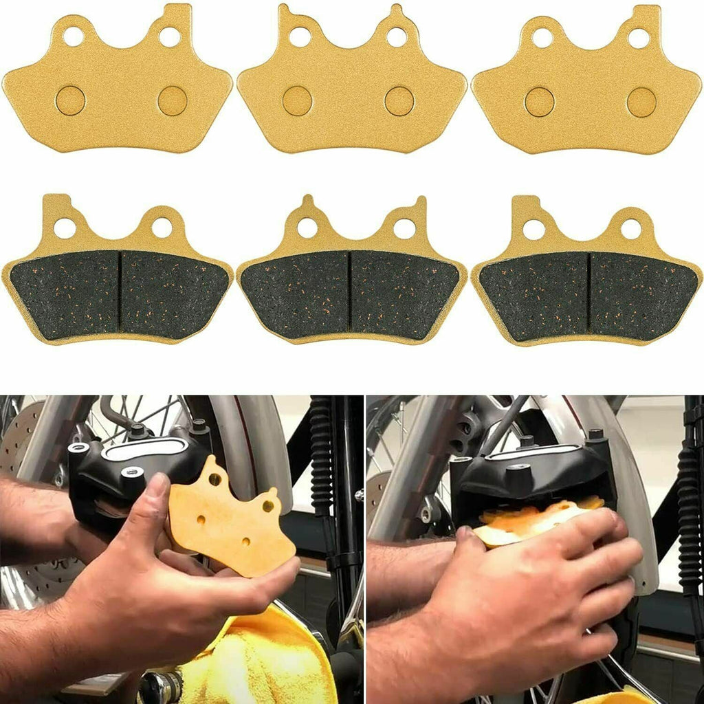 Front Rear Brake Pads Kit for 2000-2007 Harley Davidson Full Set