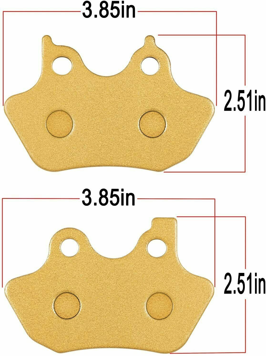 Front Rear Brake Pads Kit for 2000-2007 Harley Davidson Full Set