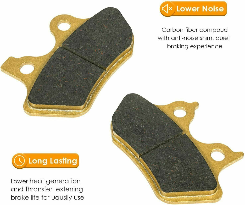 Front Rear Brake Pads Kit for 2000-2007 Harley Davidson Full Set