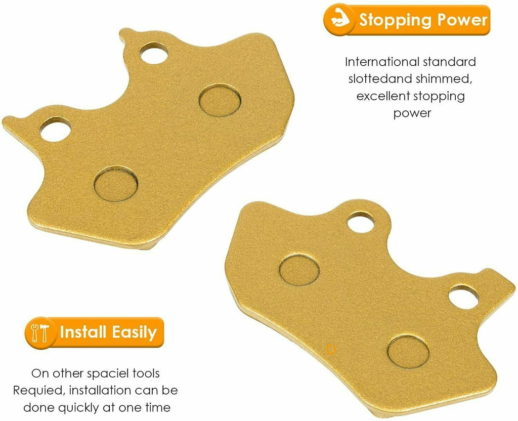 Front Rear Brake Pads Kit for 2000-2007 Harley Davidson Full Set