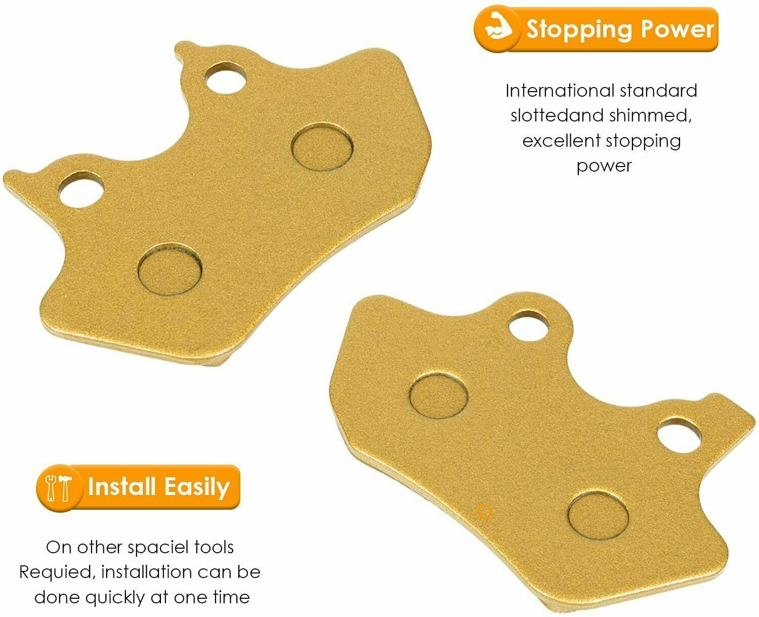 Front Rear Brake Pads Kit for 2000-2007 Harley Davidson Full Set