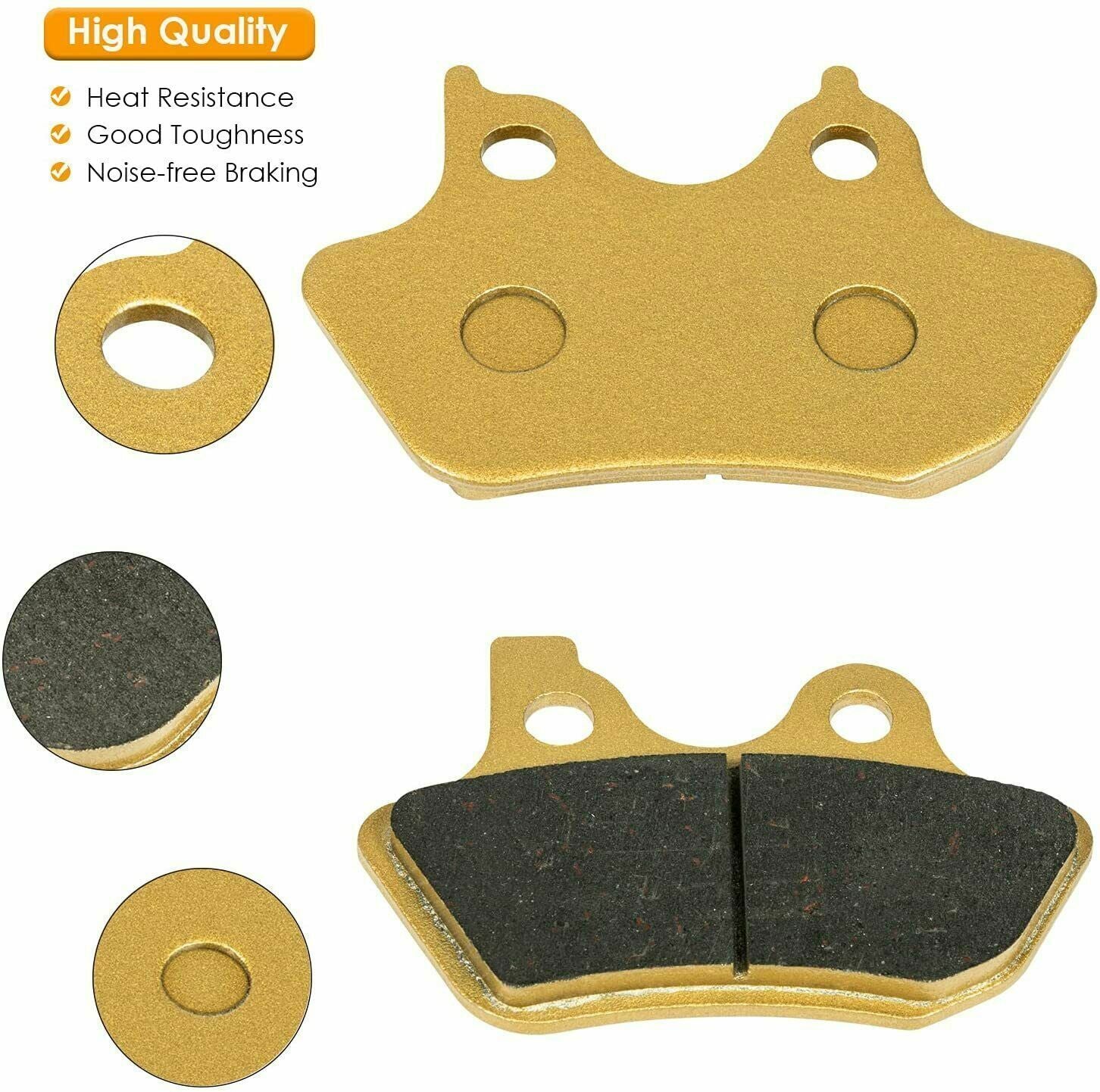 Front Rear Brake Pads Kit for 2000-2007 Harley Davidson Full Set