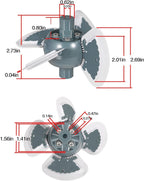 For Zodiac MX6/MX6EL Baracuda MX8 Pool Cleaner Engine Assembly Parts R0524900
